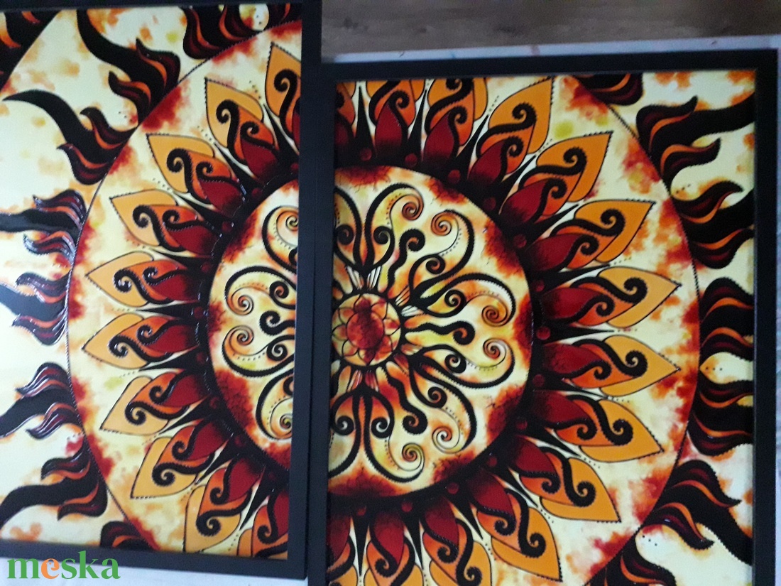 NapMandala - otthon & életmód - dekoráció - kép & falikép - üvegkép - Meska.hu NapMandala - otthon & életmód - dekoráció - kép & falikép - üvegkép - Meska.hu