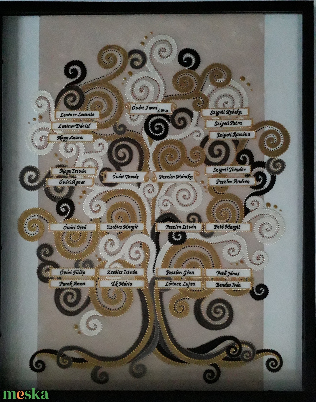 Klimt családfa - otthon & életmód - dekoráció - kép & falikép - üvegkép - Meska.hu