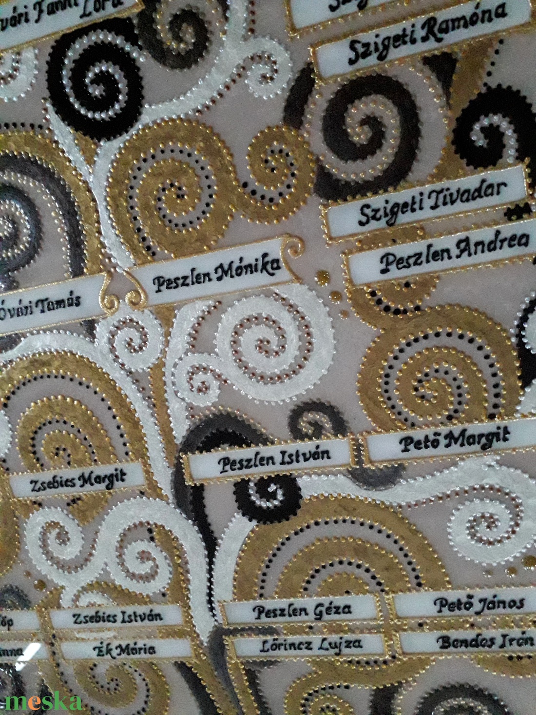 Klimt családfa - otthon & életmód - dekoráció - kép & falikép - üvegkép - Meska.hu