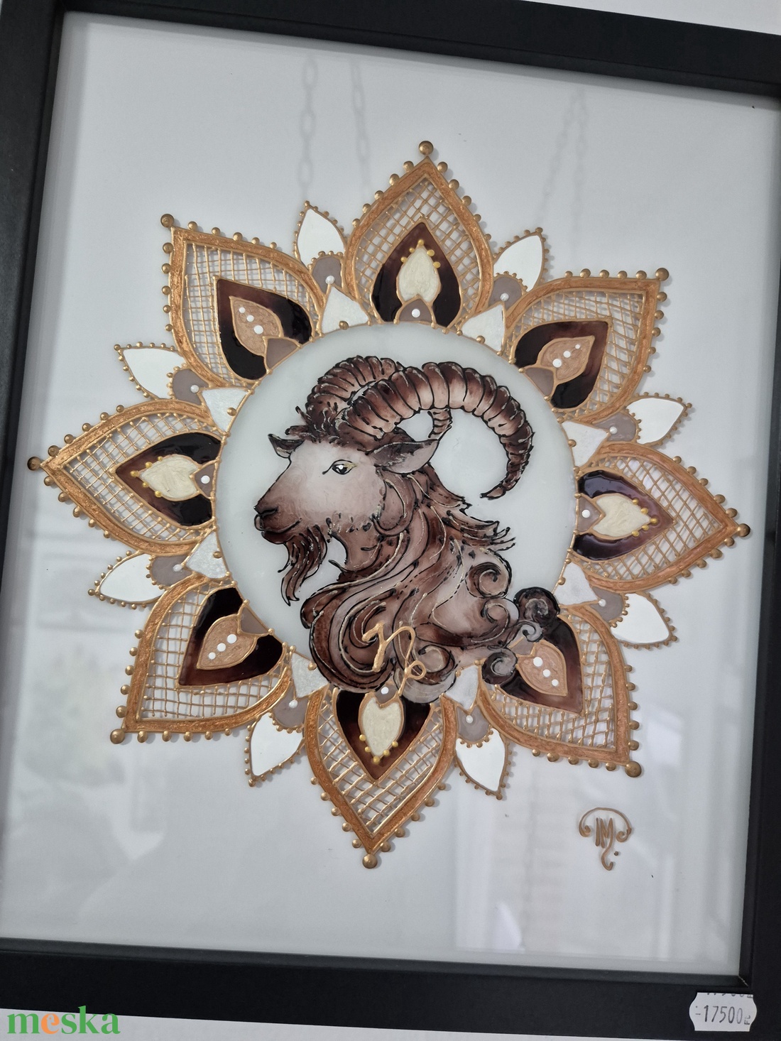 Bak mandalás üvegfestmény - otthon & életmód - dekoráció - kép & falikép - üvegkép - Meska.hu