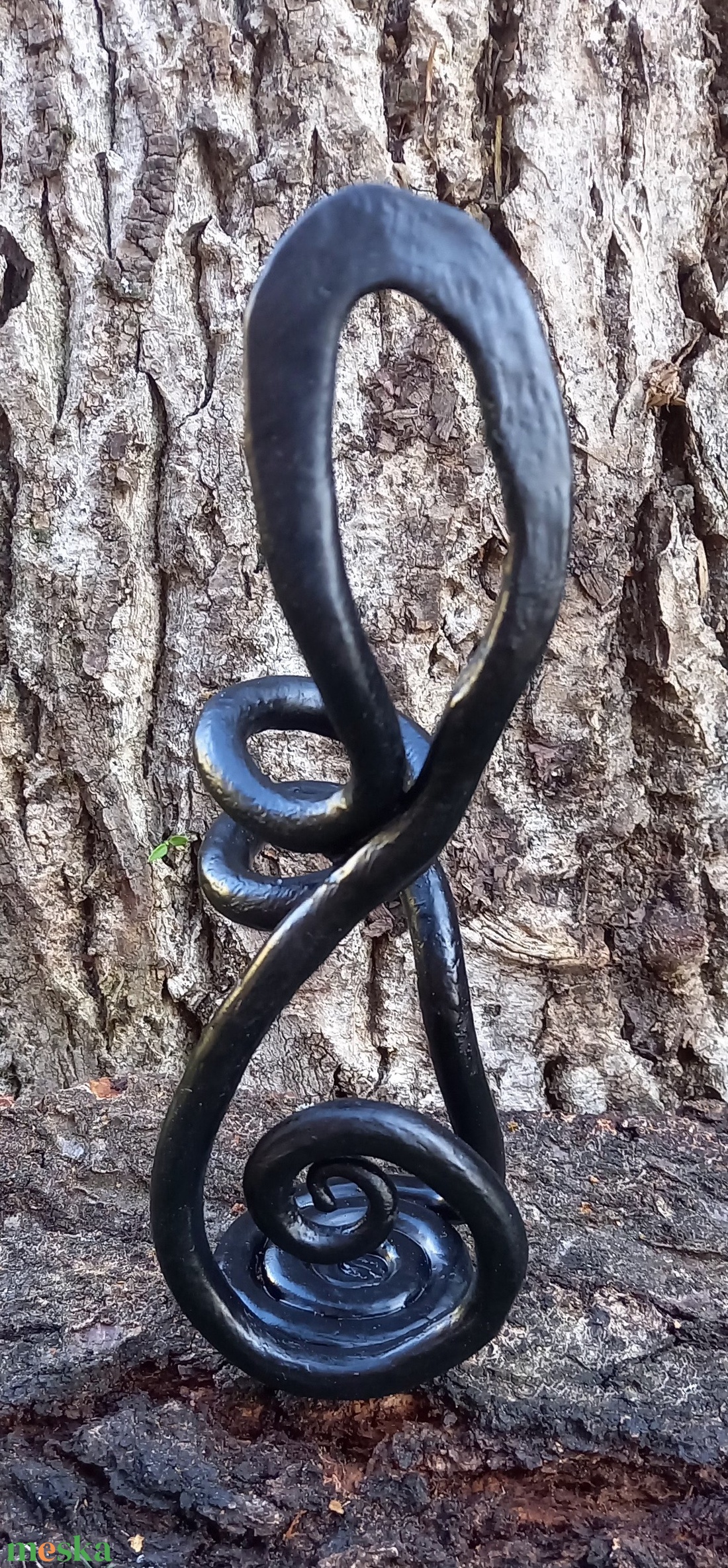 Violinkulcs alakú kovácsoltvas írószertartó  - otthon & életmód - papír, írószer - tolltartó & ceruzatekercs - Meska.hu