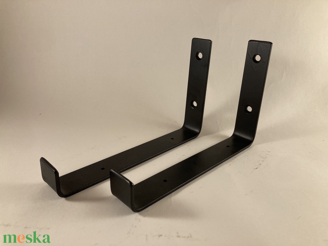 Polctartó konzol (fekete 15 cm) - otthon & életmód - bútor - polc - Meska.hu