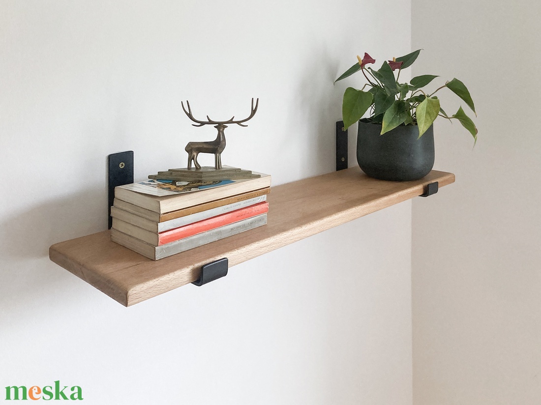 Polctartó konzol (fekete 20 cm) - otthon & életmód - bútor - polc - Meska.hu