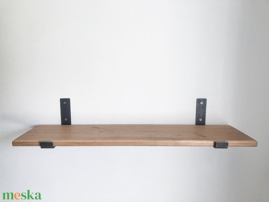 Polctartó konzol (natúr acél 20 cm) - otthon & életmód - bútor - polc - Meska.hu