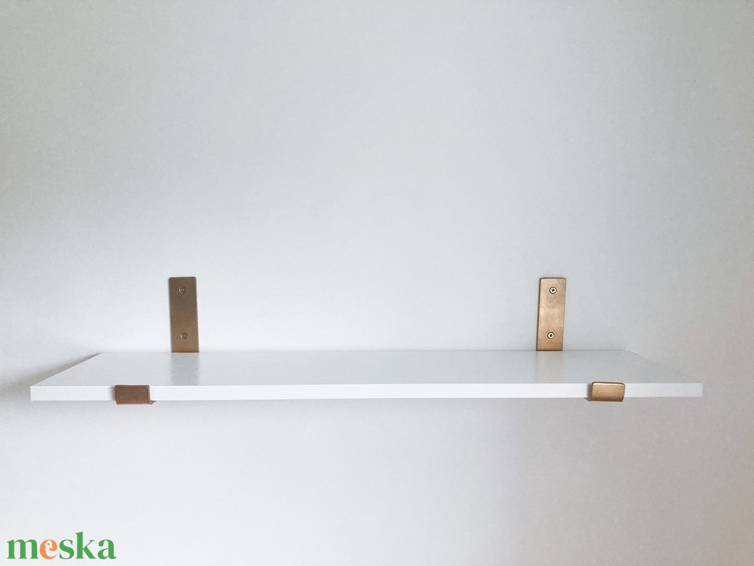 Polctartó konzol (arany 20 cm) - otthon & életmód - bútor - polc - Meska.hu