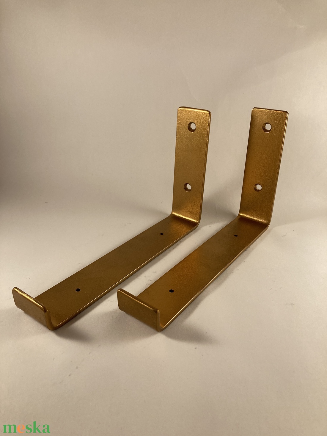 Polctartó konzol (arany 20 cm) - otthon & életmód - bútor - polc - Meska.hu