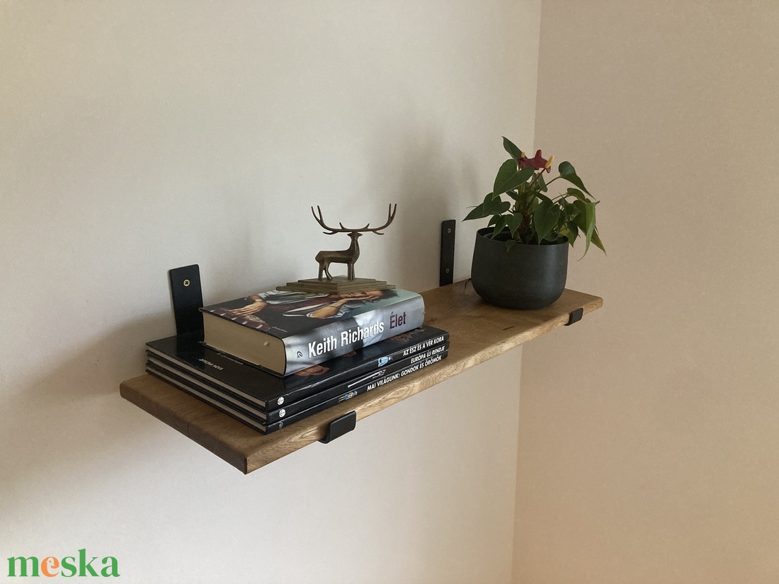 Polctartó konzol (fekete 25 cm) - otthon & életmód - bútor - polc - Meska.hu