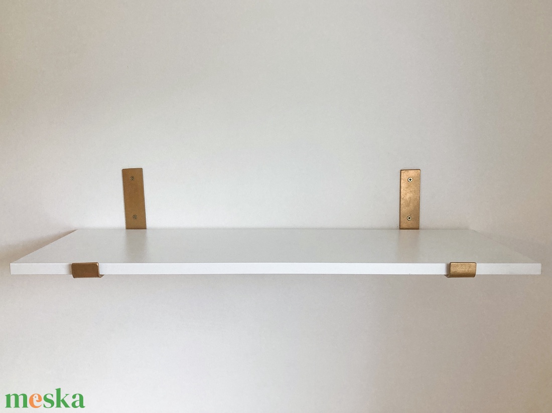Polctartó konzol (arany 25 cm) - otthon & életmód - bútor - polc - Meska.hu