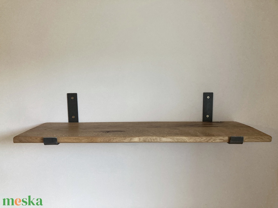 Polctartó konzol (natúr acél 25 cm) - otthon & életmód - bútor - polc - Meska.hu