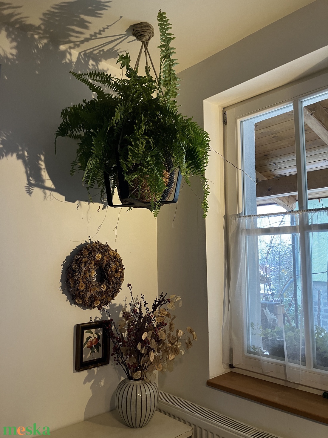 Függő virágtartó nagy  - otthon & életmód - dekoráció - Meska.hu