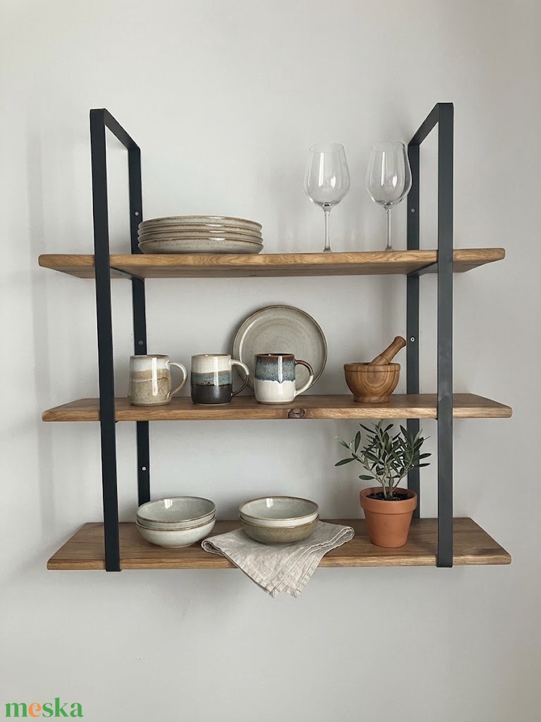 Keretes polckonzol (25 cm-es) - otthon & életmód - bútor - polc - Meska.hu