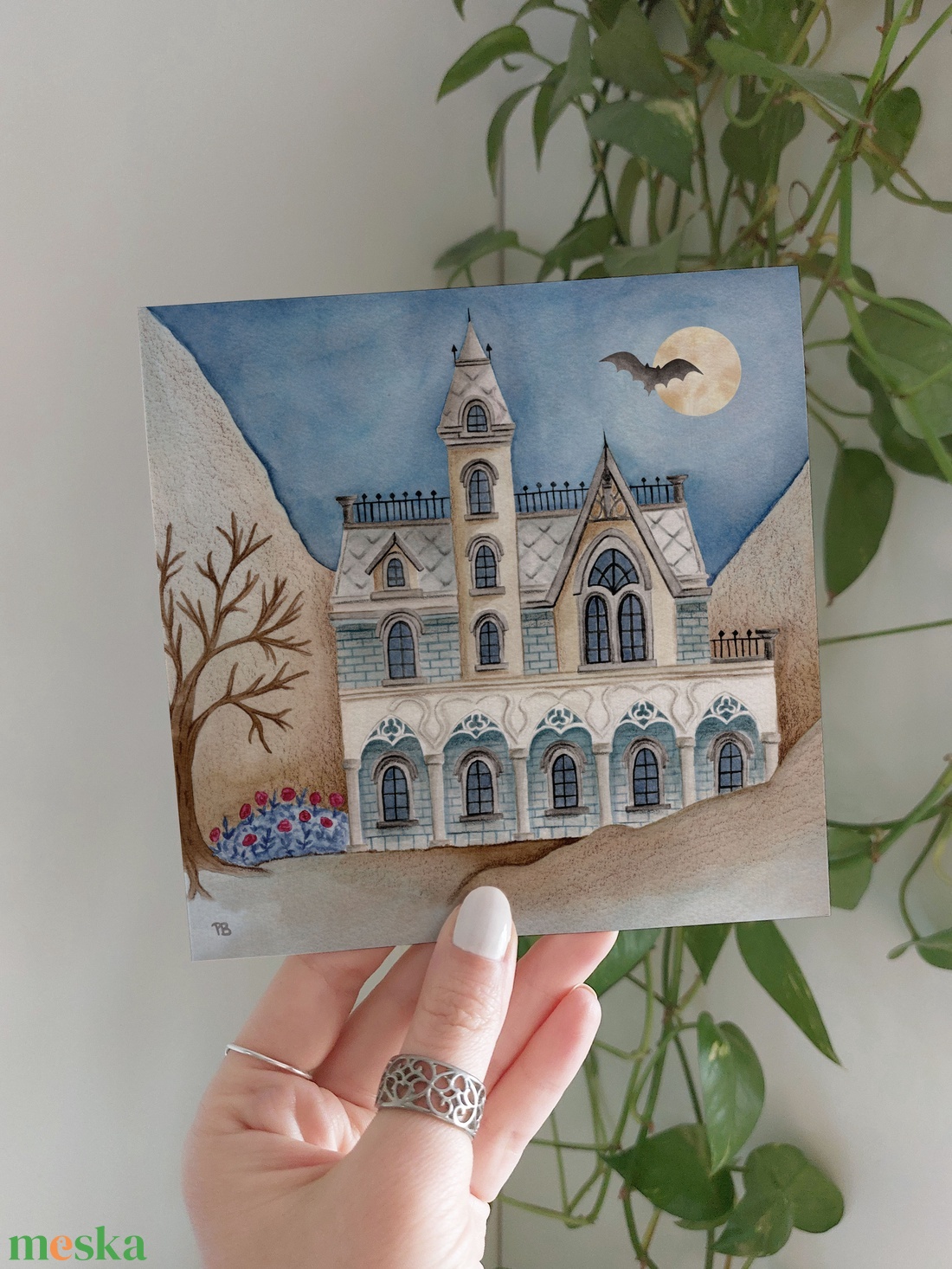 Vámpír kastély PRINT - 14x14cm akciós termékkép 1