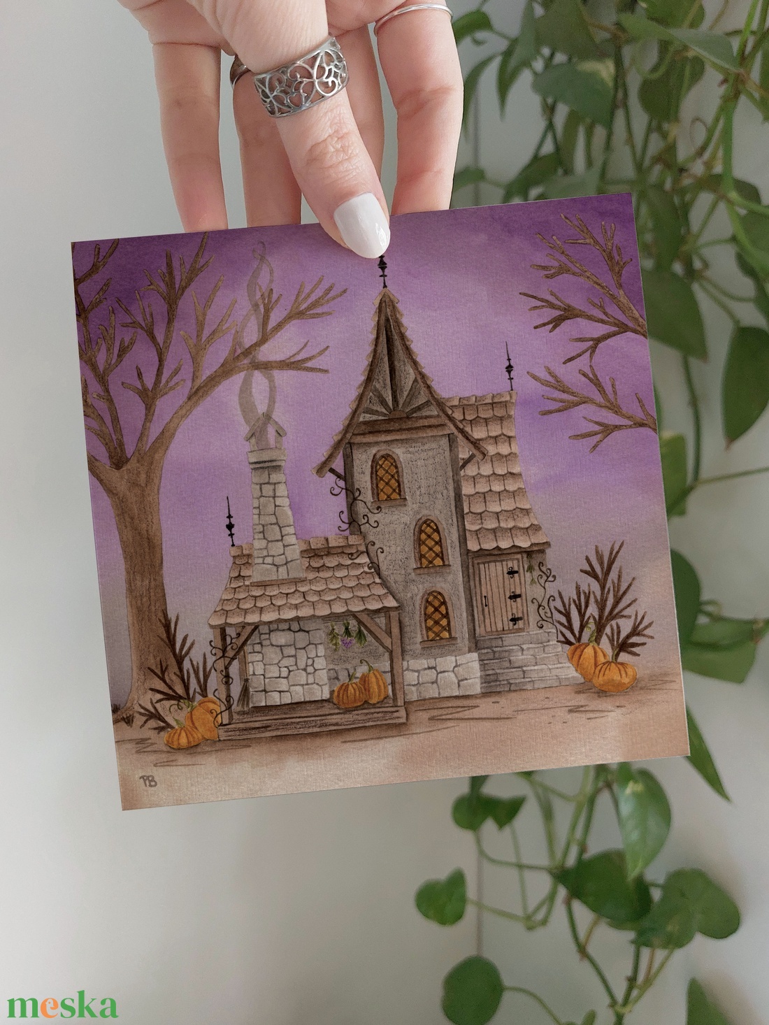 Boszorkány ház PRINT - 14x14cm akciós termékkép 1