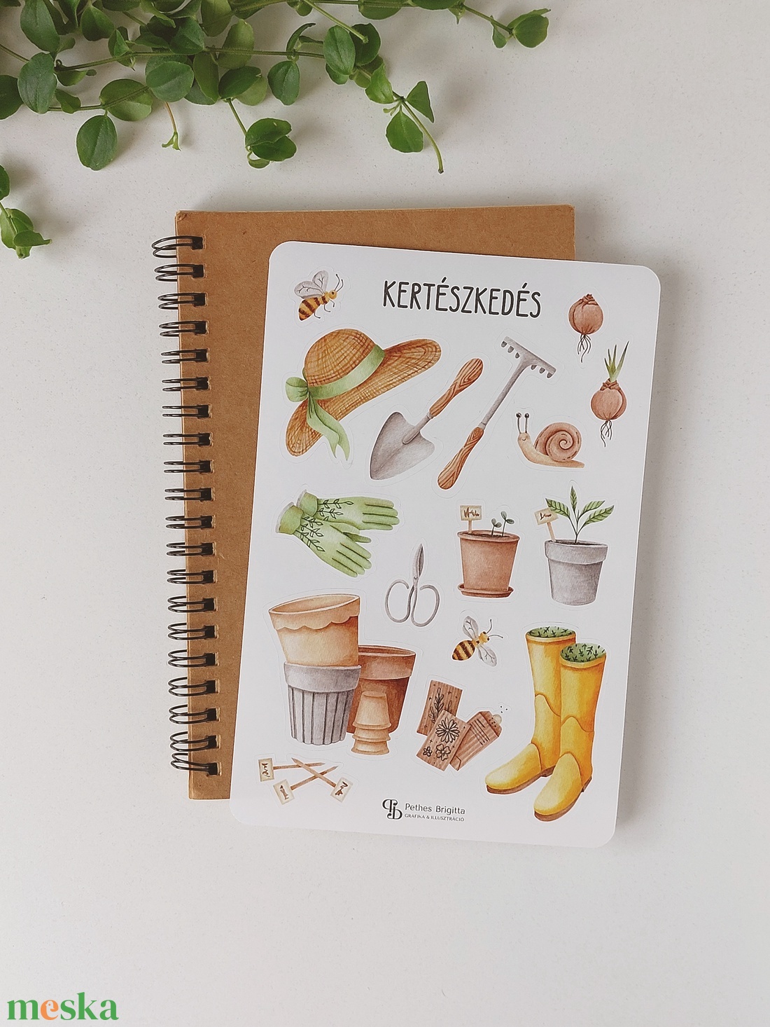 KERTÉSZKEDÉS matrica ív - otthon & életmód - papír, írószer - matrica, matrica csomag - Meska.hu