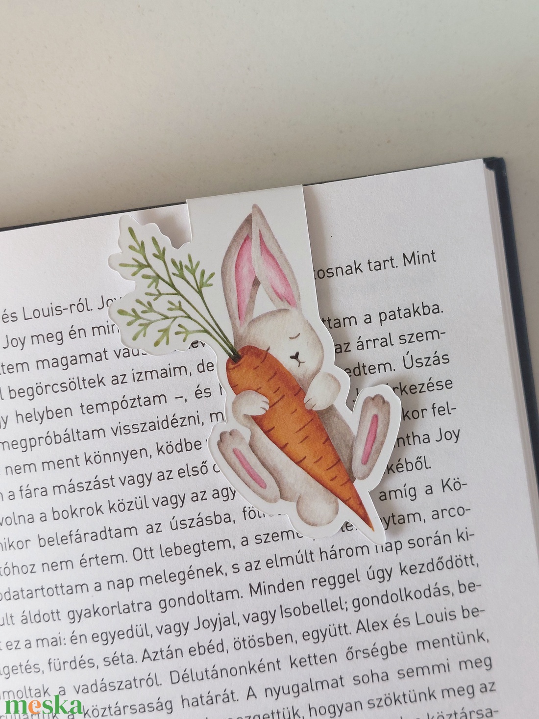 MÁGNESES KÖNYVJELZŐ - nyuszik - könyv & zene - könyvjelző - Meska.hu