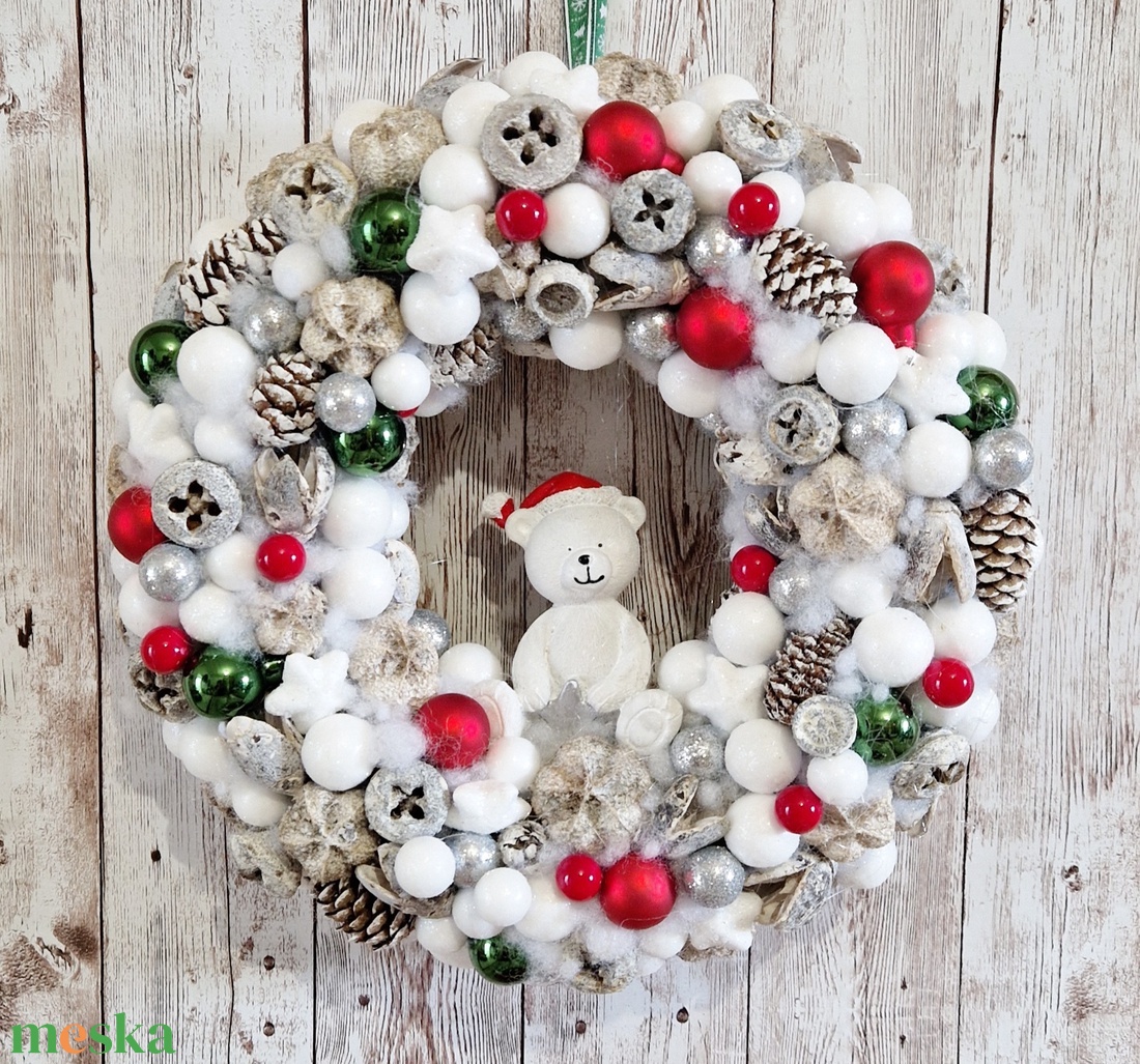 Karácsonyi macis ajtódísz - karácsony - adventi díszek - adventi ajtódísz - Meska.hu Karácsonyi macis ajtódísz - karácsony - adventi díszek - adventi ajtódísz - Meska.hu