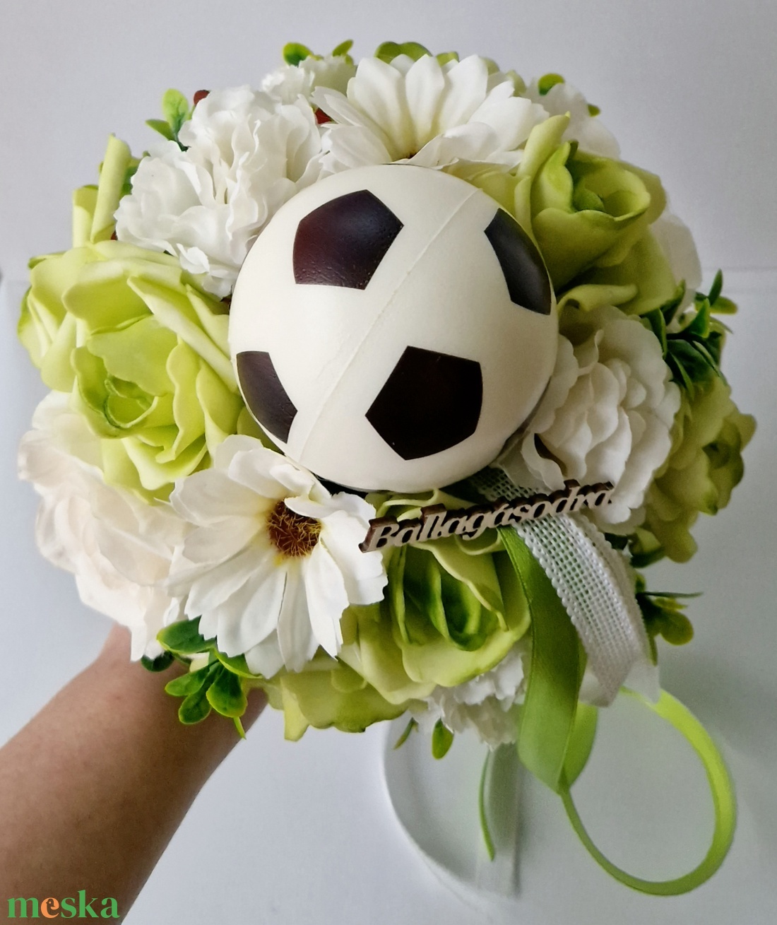 Focis ballagási csokor - otthon & életmód - dekoráció - asztal és polc dekoráció - asztaldísz - Meska.hu