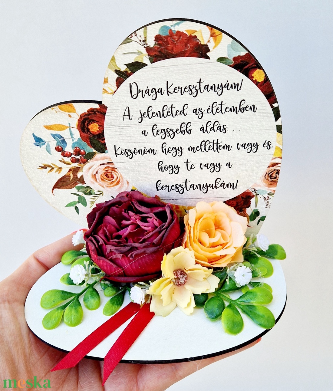 Keresztanya köszöntő - otthon & életmód - dekoráció - virágdísz és tartó - csokor & virágdísz - Meska.hu Keresztanya köszöntő - otthon & életmód - dekoráció - virágdísz és tartó - csokor & virágdísz - Meska.hu