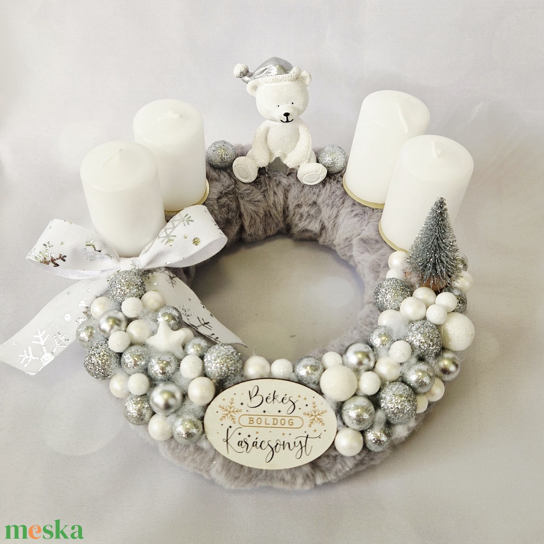 Macis adventi koszorú - karácsony - adventi díszek - adventi koszorú - Meska.hu Macis adventi koszorú - karácsony - adventi díszek - adventi koszorú - Meska.hu