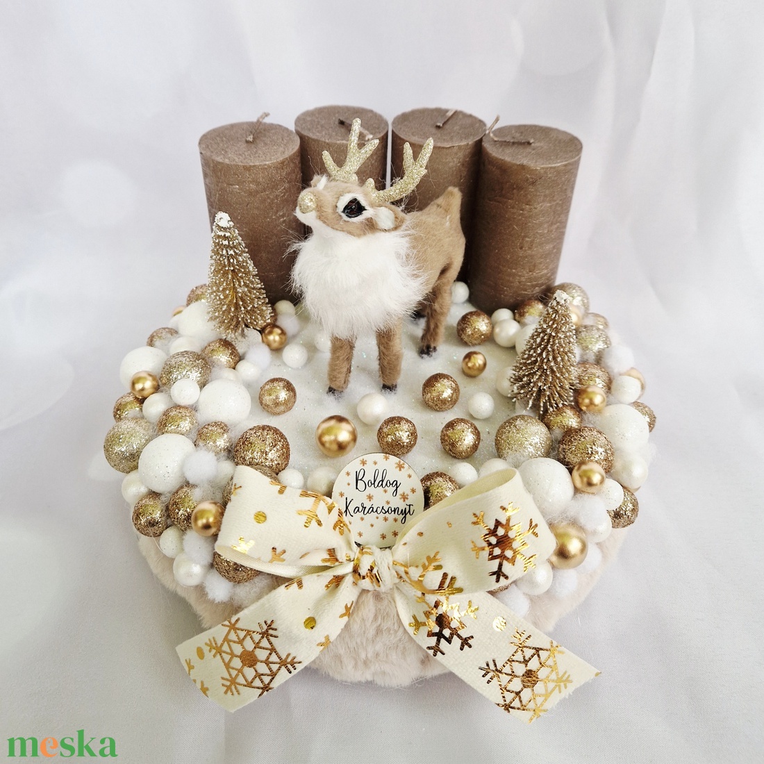 Adventi koszorú - karácsony - adventi díszek - adventi koszorú - Meska.hu