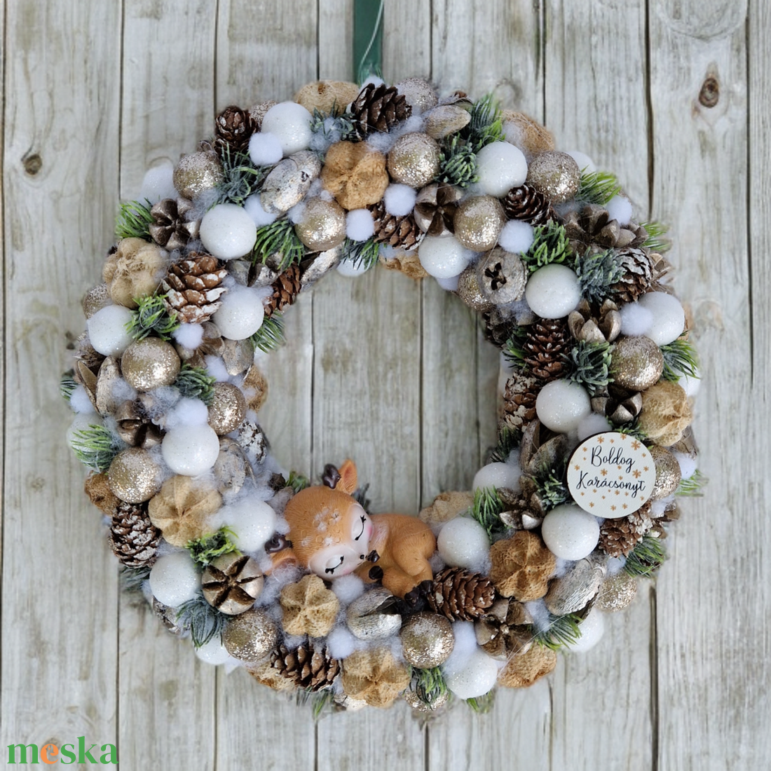 Karácsonyi ajtódísz - karácsony - adventi díszek - adventi ajtódísz - Meska.hu