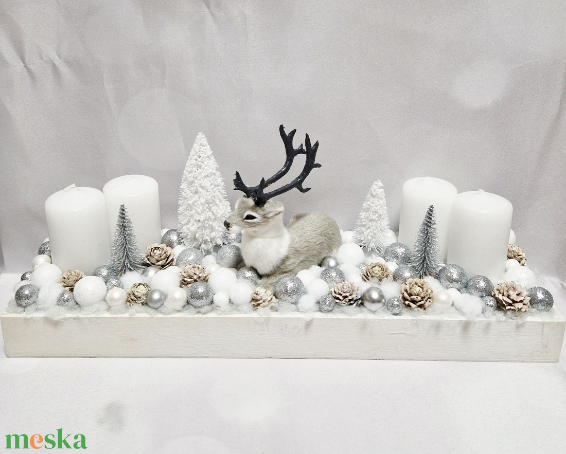 Adventi asztaldísz  - karácsony - adventi díszek - adventi koszorú - Meska.hu