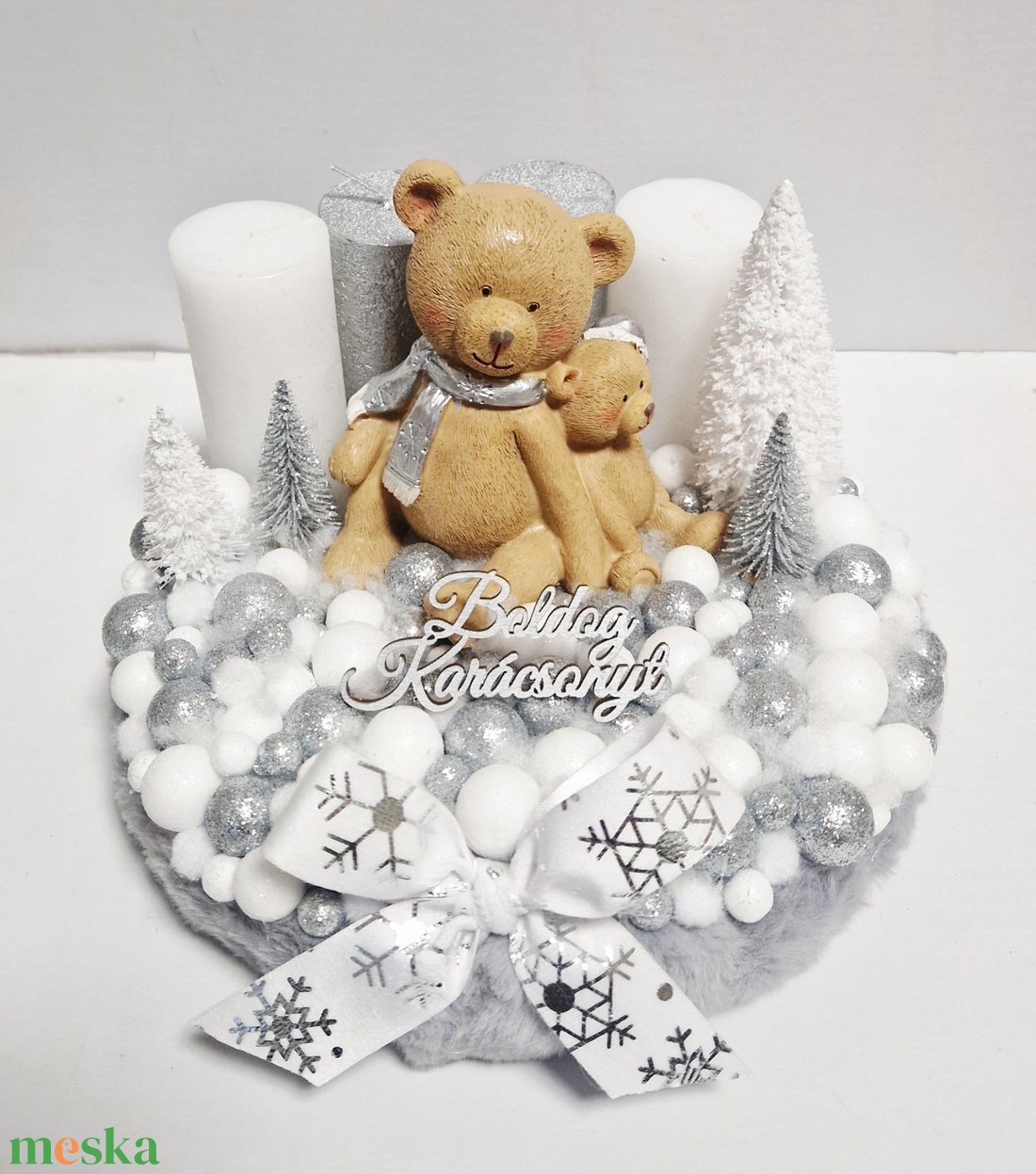 Macis adventi koszorú - karácsony - adventi díszek - adventi koszorú - Meska.hu