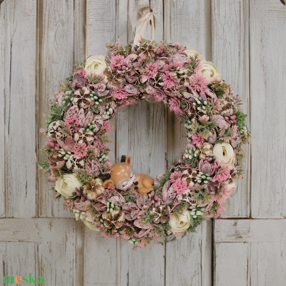 Tavaszi ajtódísz - otthon & életmód - dekoráció - ajtó- és ablak dekoráció - ajtódísz & kopogtató - Meska.hu