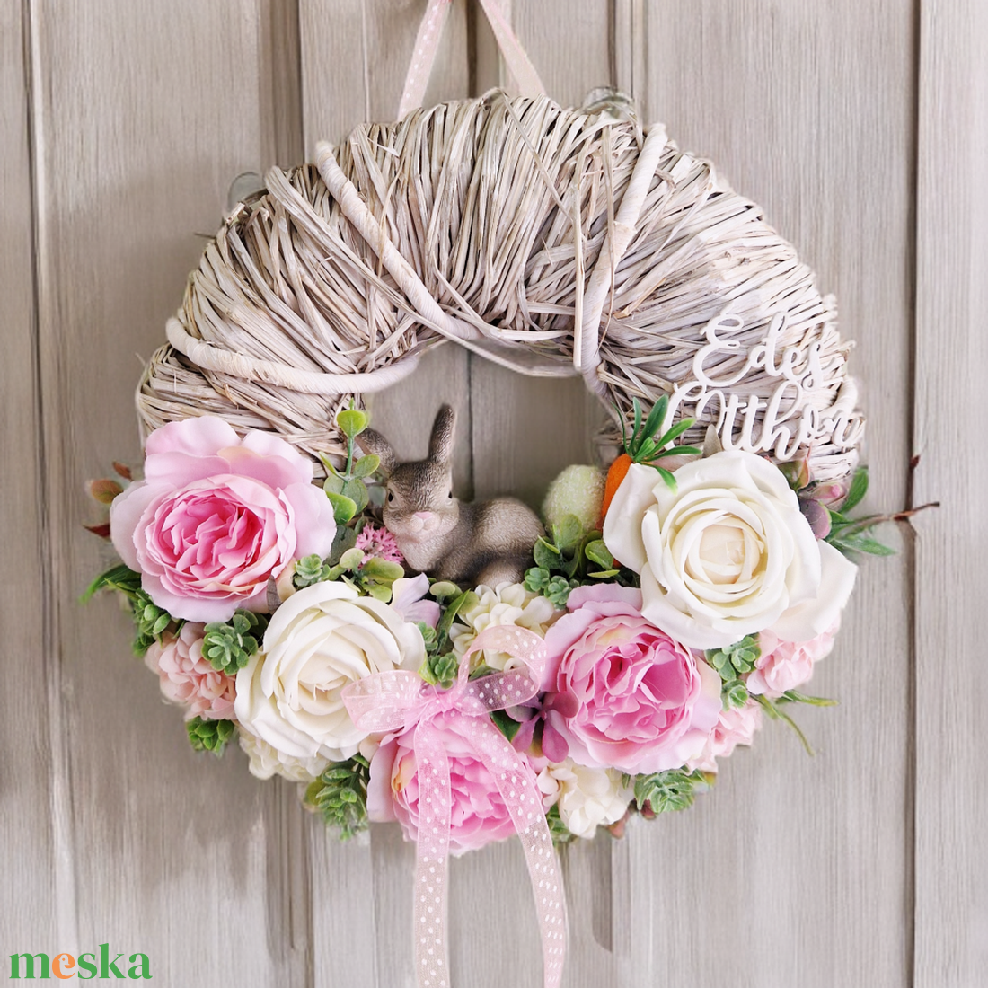 Tavaszi ajtódísz - otthon & életmód - dekoráció - ajtó- és ablak dekoráció - ajtódísz & kopogtató - Meska.hu