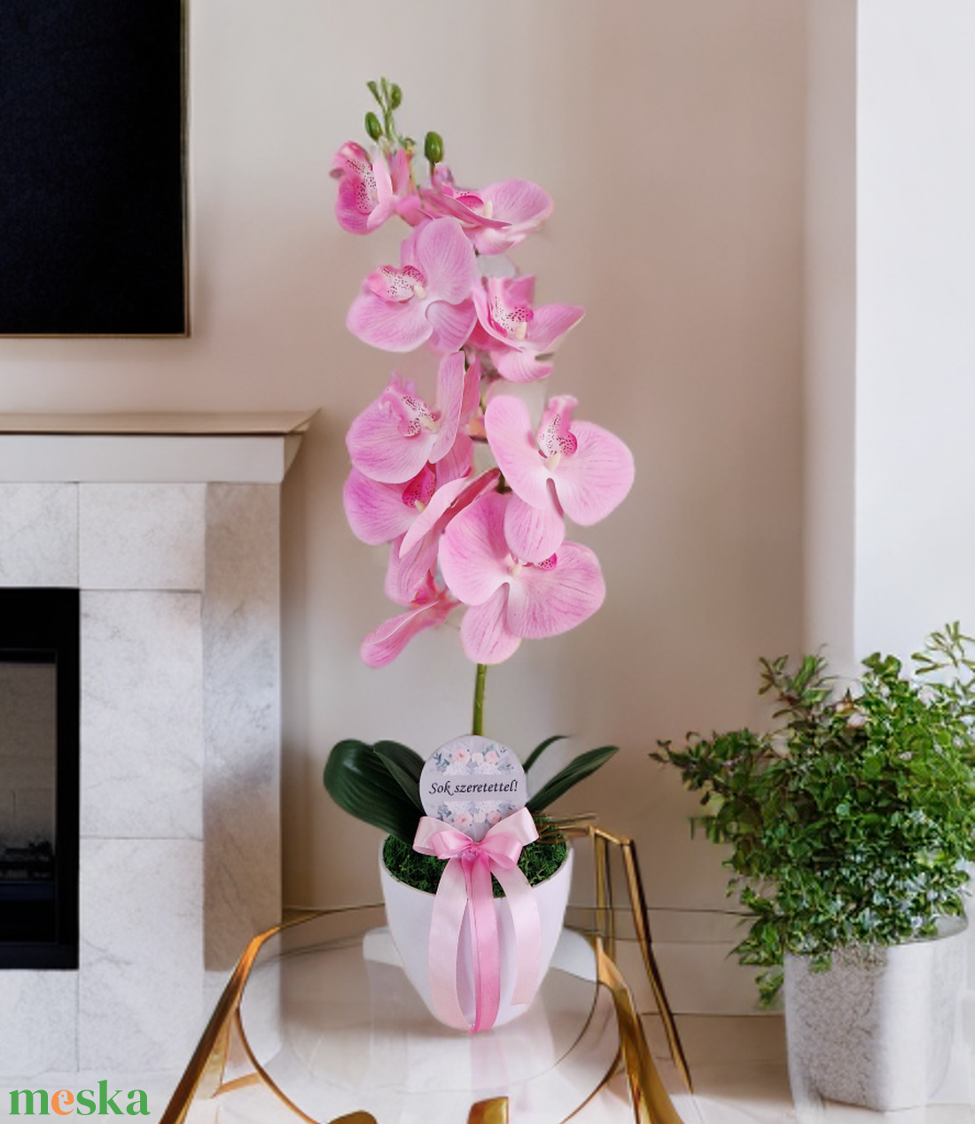Örök Orchidea  - otthon & életmód - virágdekoráció - virágdíszek - asztali virágdísz - Meska.hu