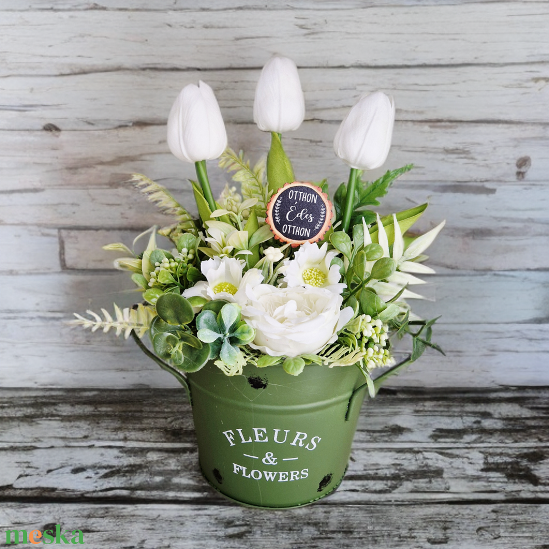 Tavaszi asztaldísz  - otthon & életmód - virágdekoráció - virágdíszek - asztali virágdísz - Meska.hu