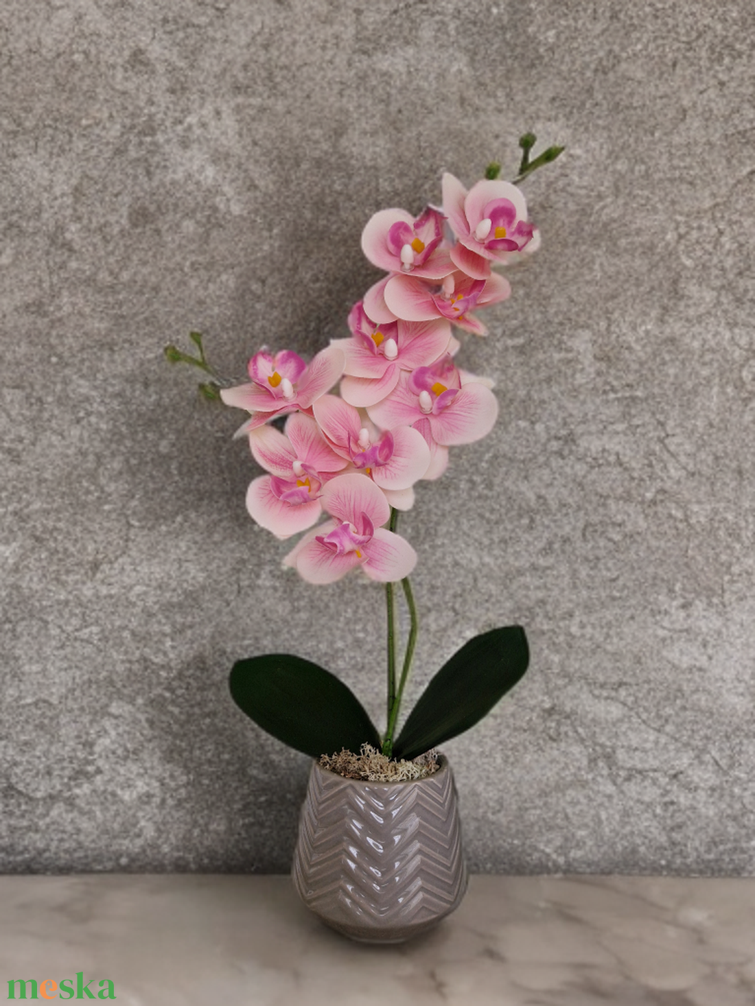 Kis méretű örök orchidea  - otthon & életmód - virágdekoráció - virágdíszek - asztali virágdísz - Meska.hu
