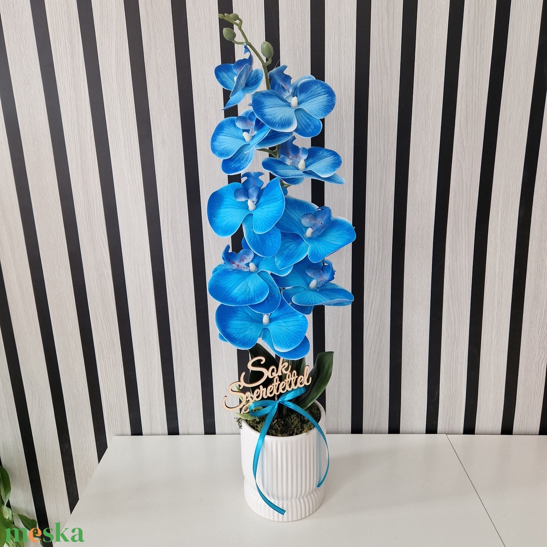 Örök Orchidea  - otthon & életmód - virágdekoráció - virágdíszek - virágdísz kaspóban - Meska.hu