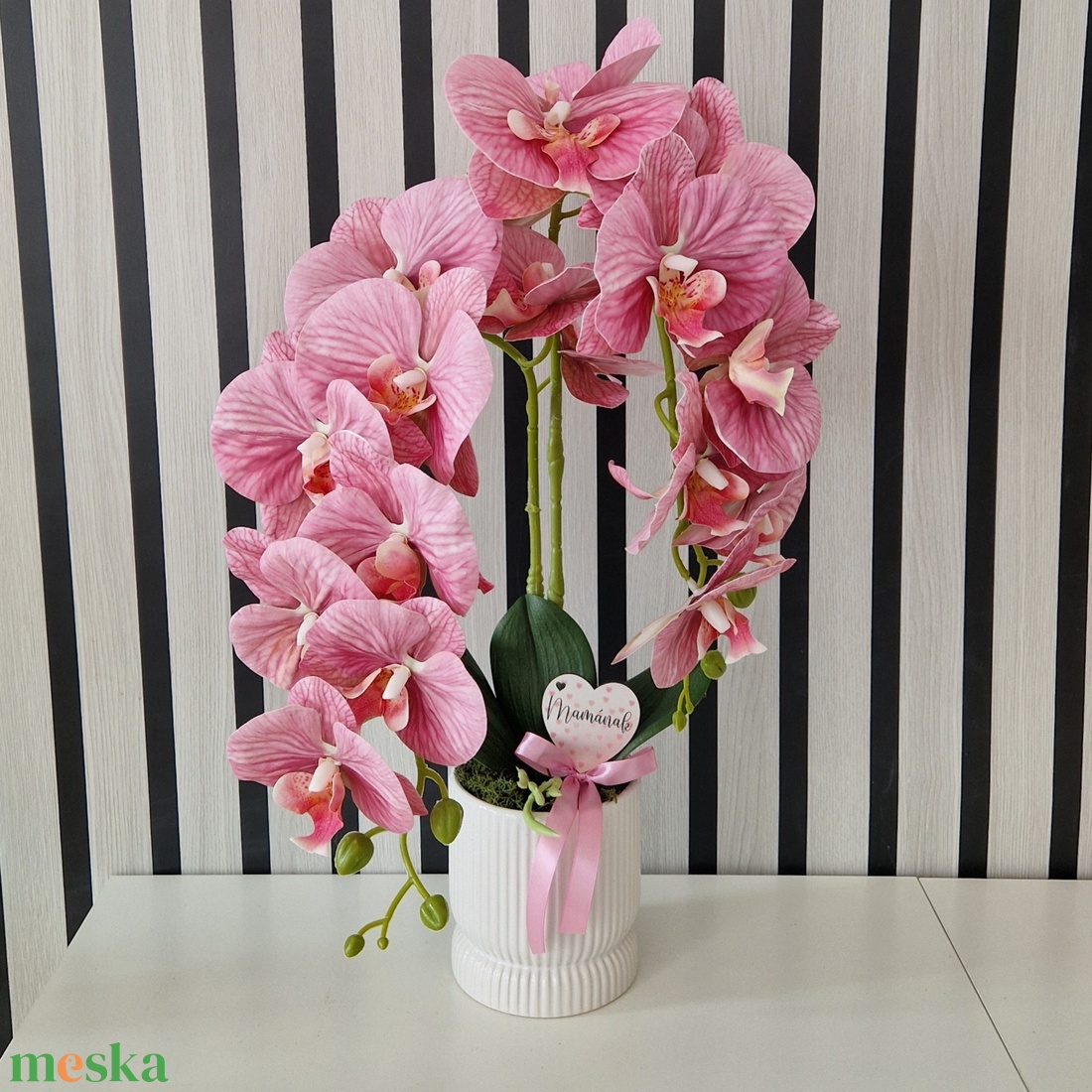 Örök Orchidea  - otthon & életmód - virágdekoráció - virágdíszek - virágdísz kaspóban - Meska.hu