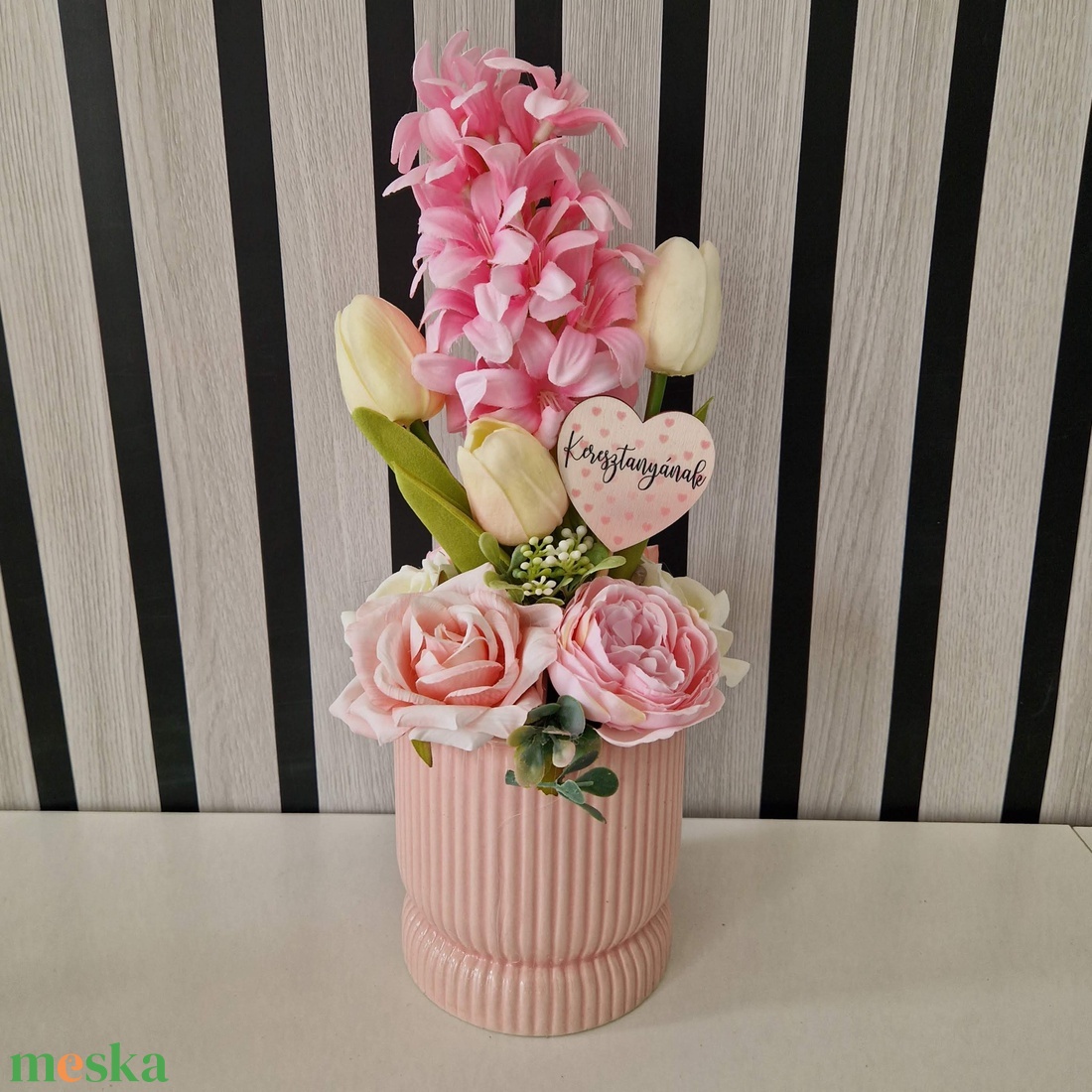 Anyák napjára asztaldísz  - otthon & életmód - virágdekoráció - virágdíszek - asztali virágdísz - Meska.hu