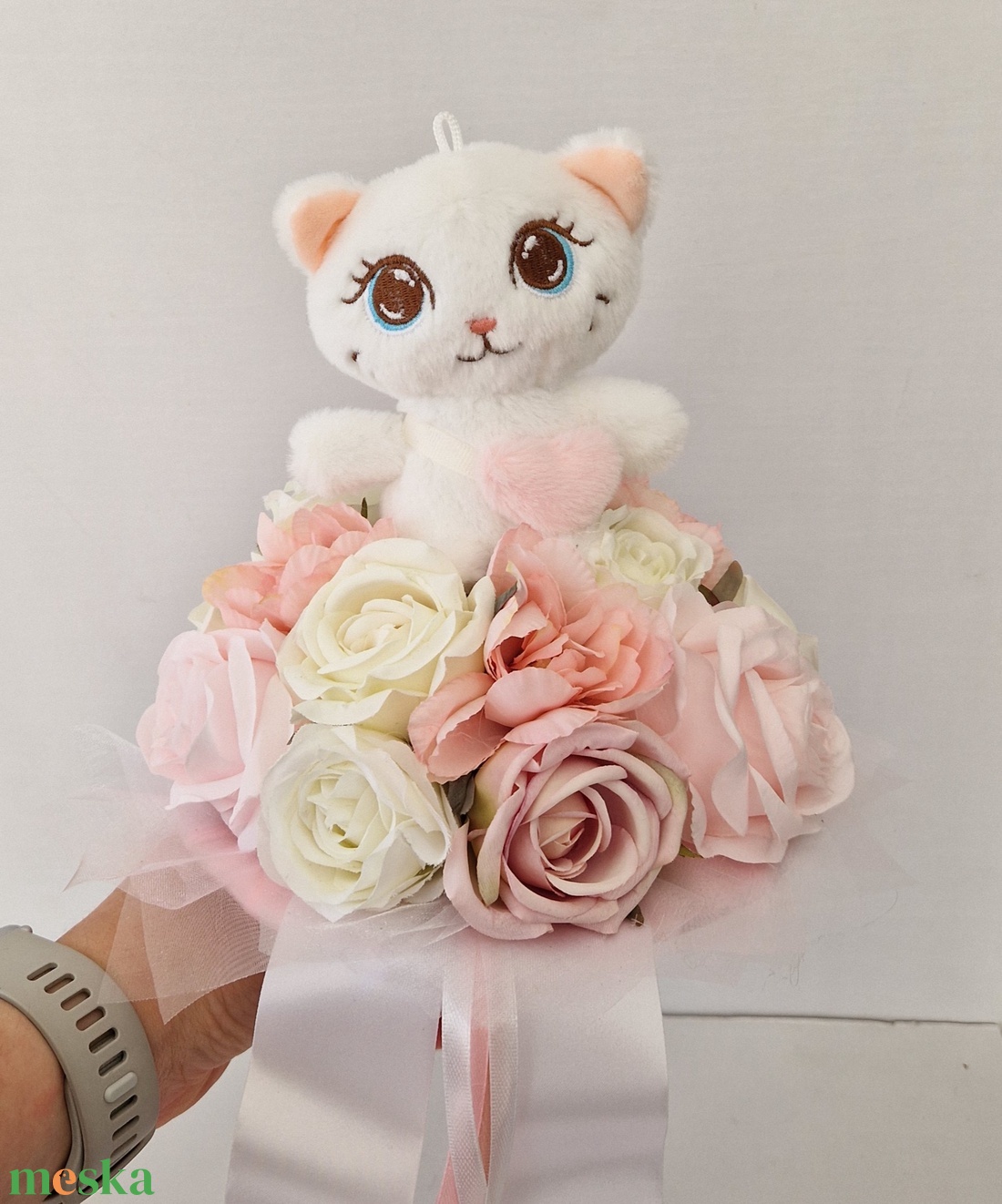 Ovis cicás ballagási csokor - otthon & életmód - virágdekoráció - virágok - virágcsokor - Meska.hu