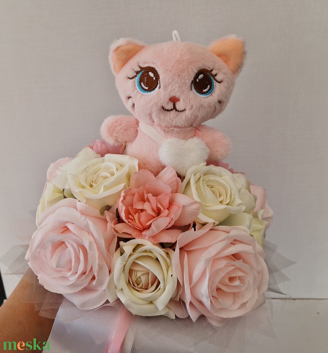 Ovis cicás ballagási csokor - otthon & életmód - virágdekoráció - virágok - virágcsokor - Meska.hu