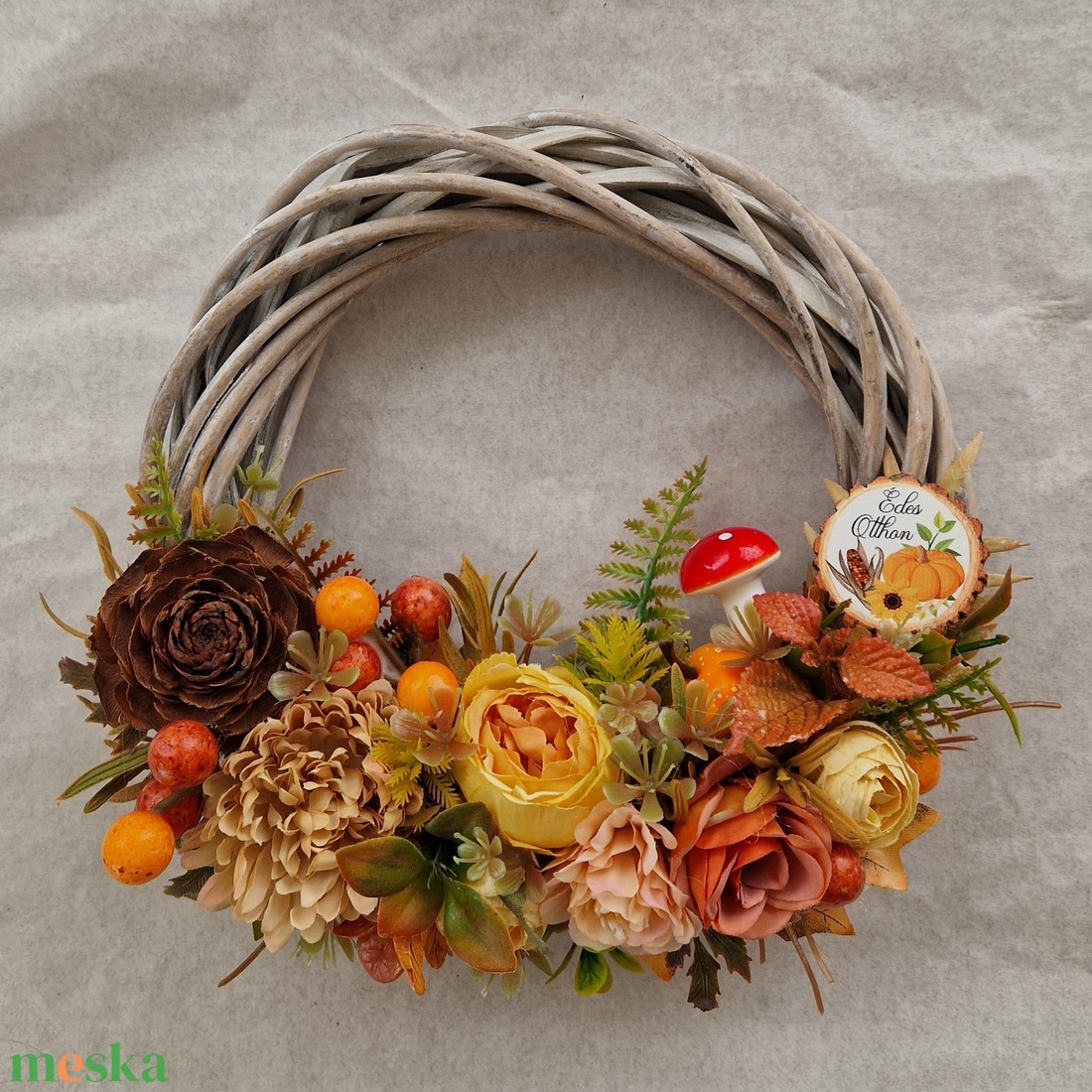 Őszi ajtódísz  - otthon & életmód - dekoráció - ajtó- és ablak dekoráció - ajtódísz & kopogtató - Meska.hu