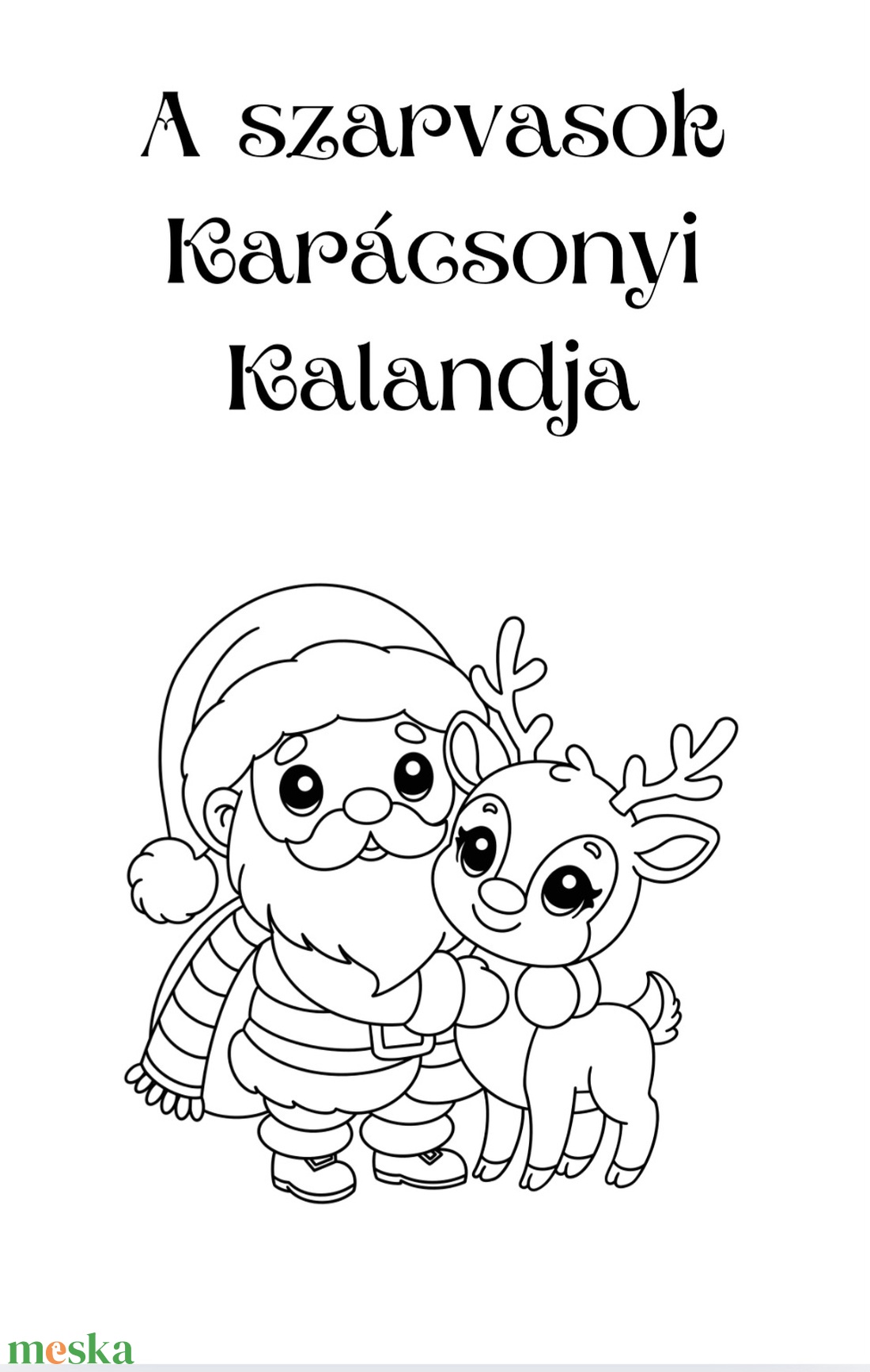 Karácsonyi színező - otthon & életmód - papír, írószer - színező - Meska.hu Karácsonyi színező - otthon & életmód - papír, írószer - színező - Meska.hu
