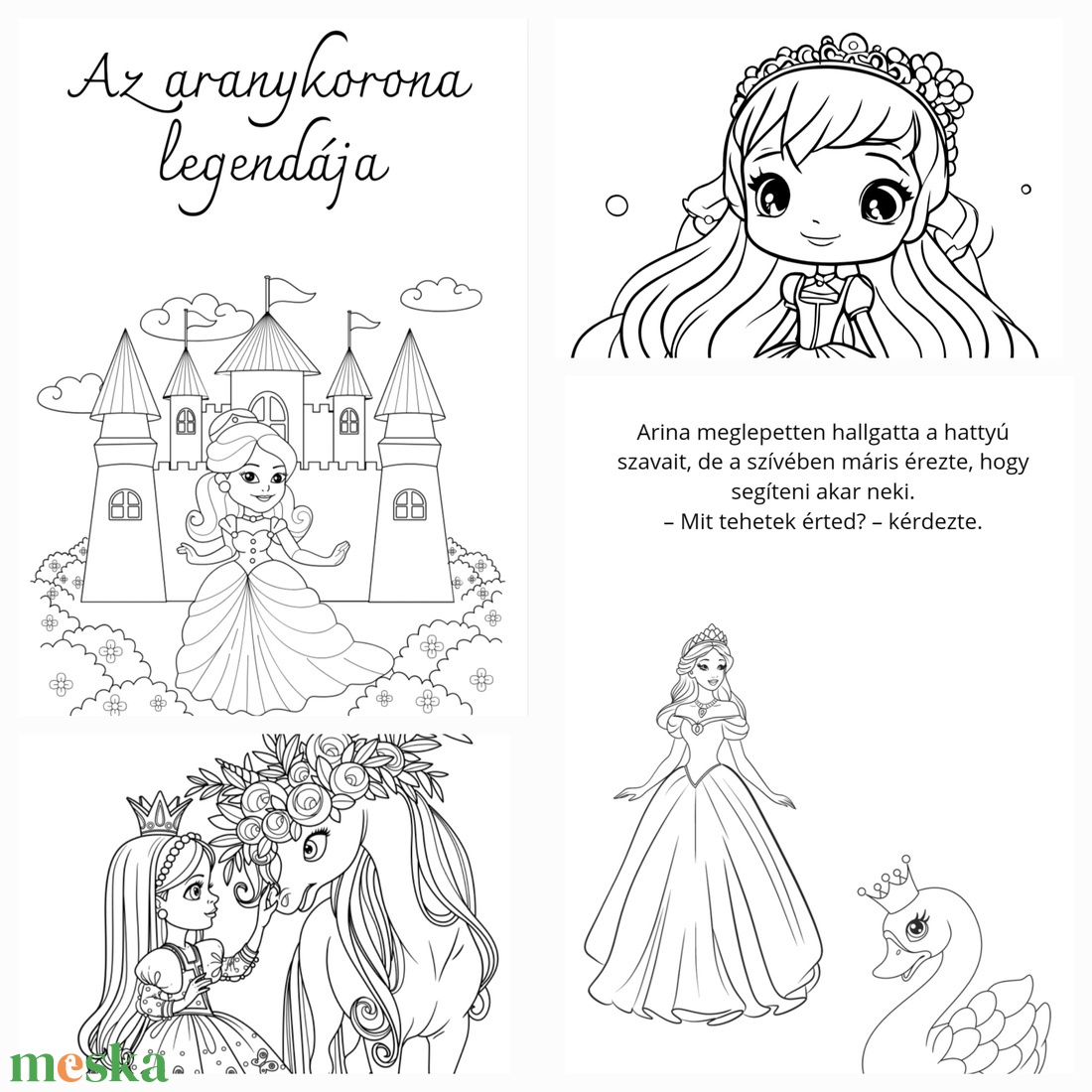 Az Aranykorona Legendája 30 oldalas digitális színező mesekönyv - művészet - grafika & illusztráció - digitális - Meska.hu Az Aranykorona Legendája 30 oldalas digitális színező mesekönyv - művészet - grafika & illusztráció - digitális - Meska.hu