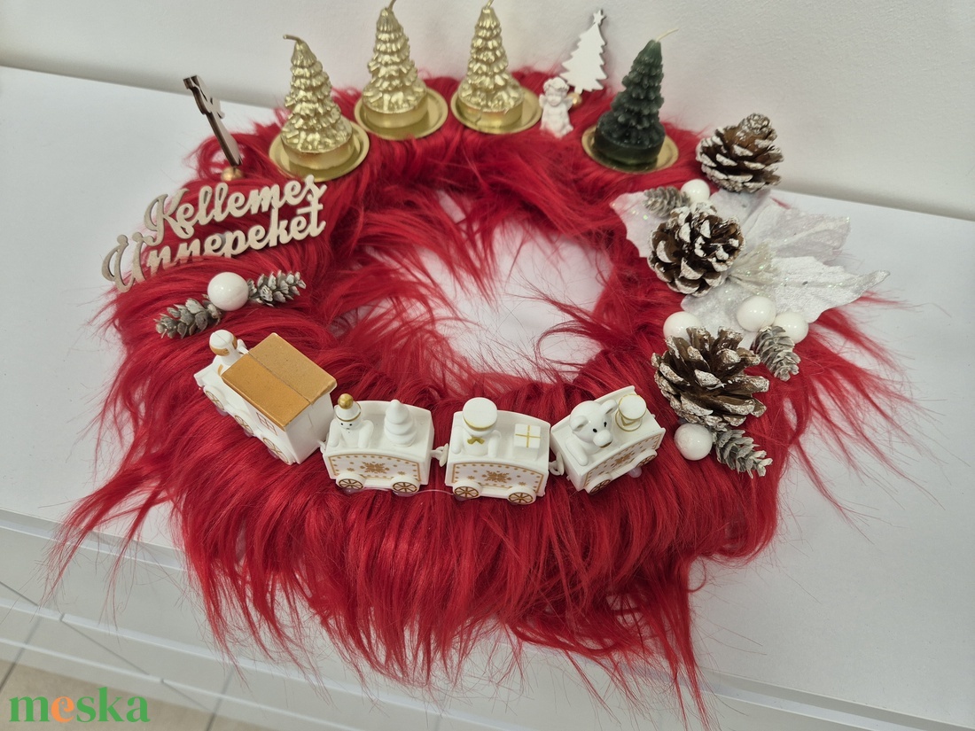 Adventi koszorú - karácsony - adventi díszek - adventi koszorú - Meska.hu