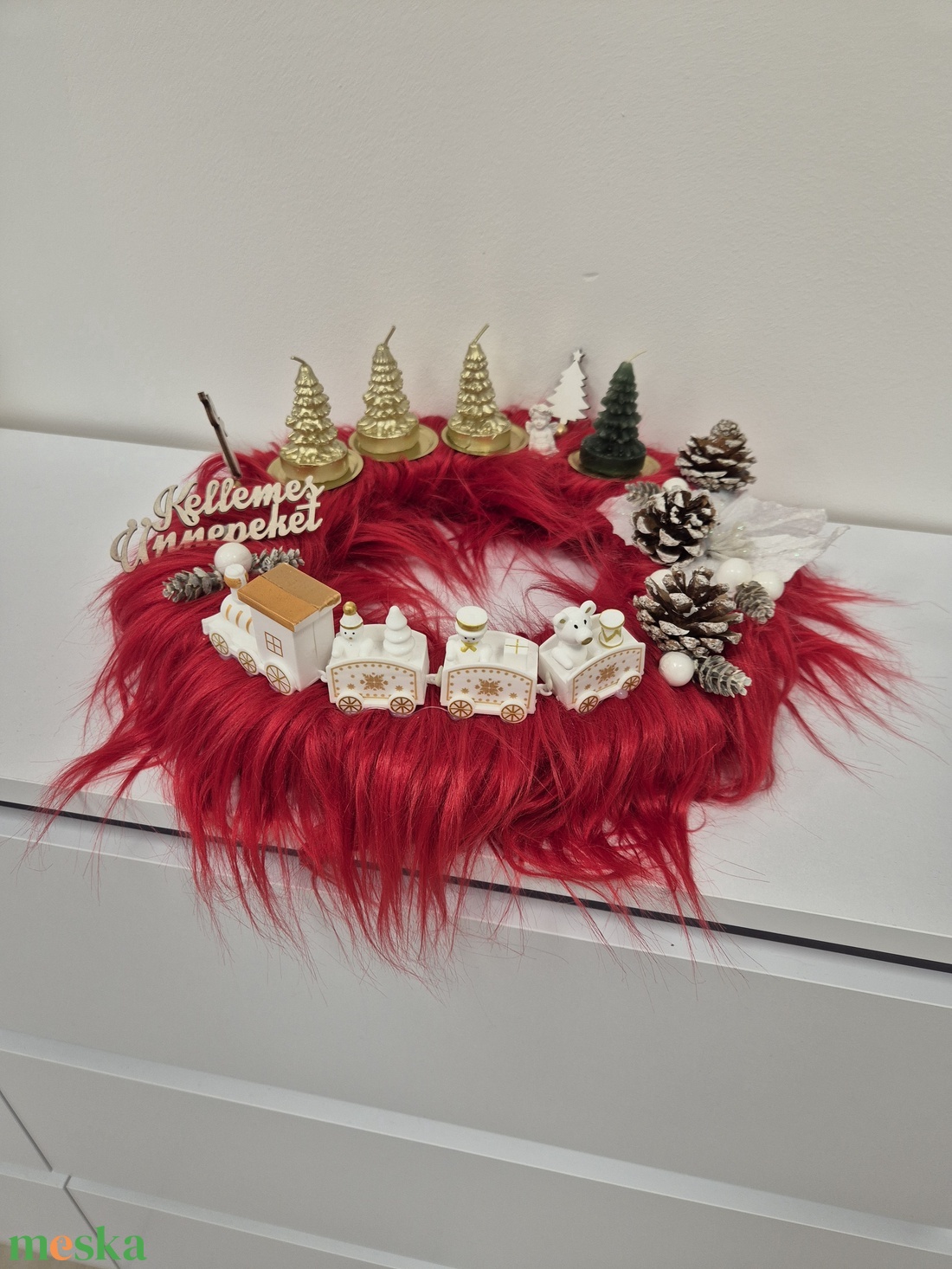 Adventi koszorú - karácsony - adventi díszek - adventi koszorú - Meska.hu