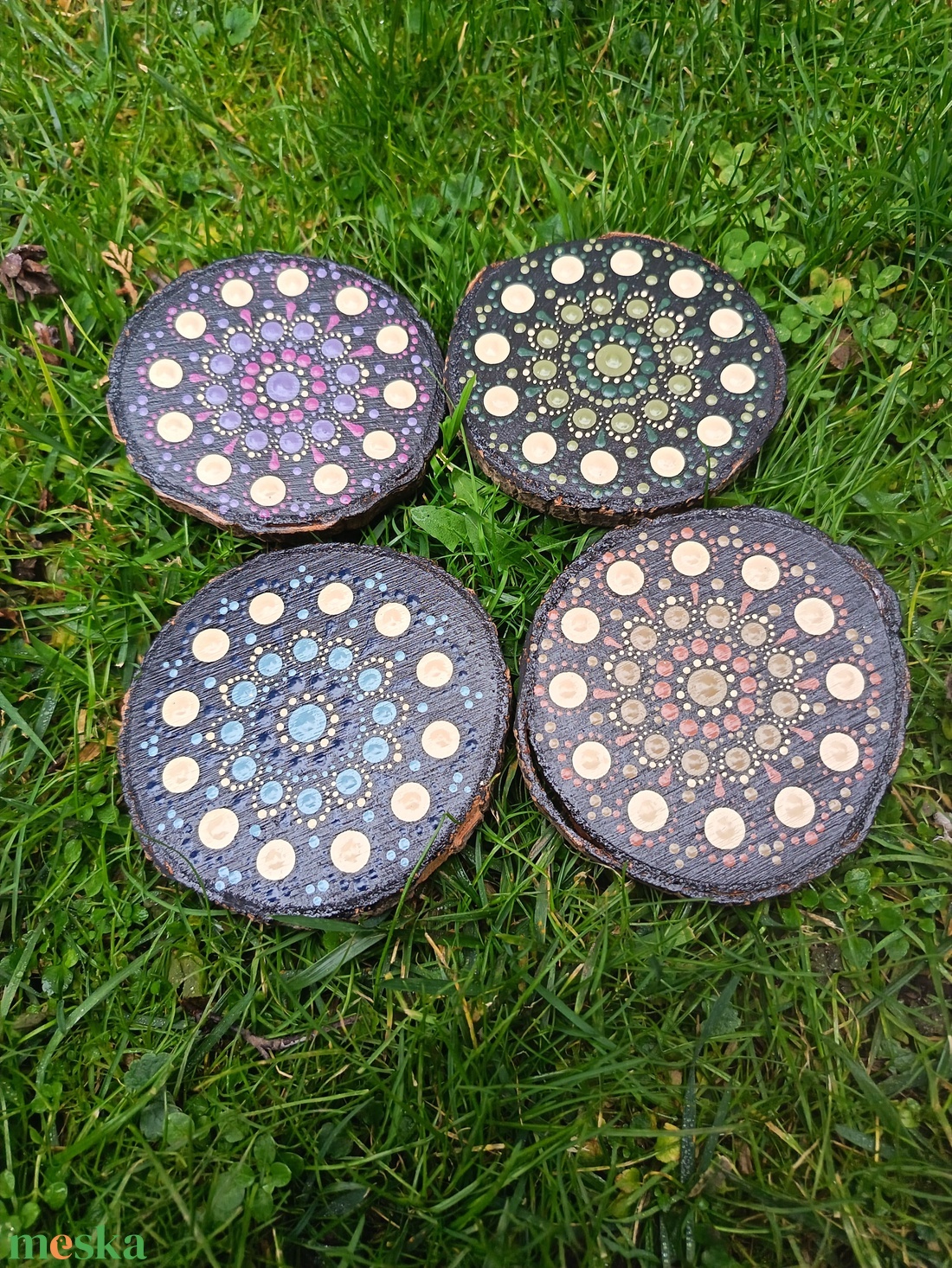 Pontozott poháralátét - otthon & életmód - konyhafelszerelés, tálalás - tálalás - tányér- és poháralátét - Meska.hu