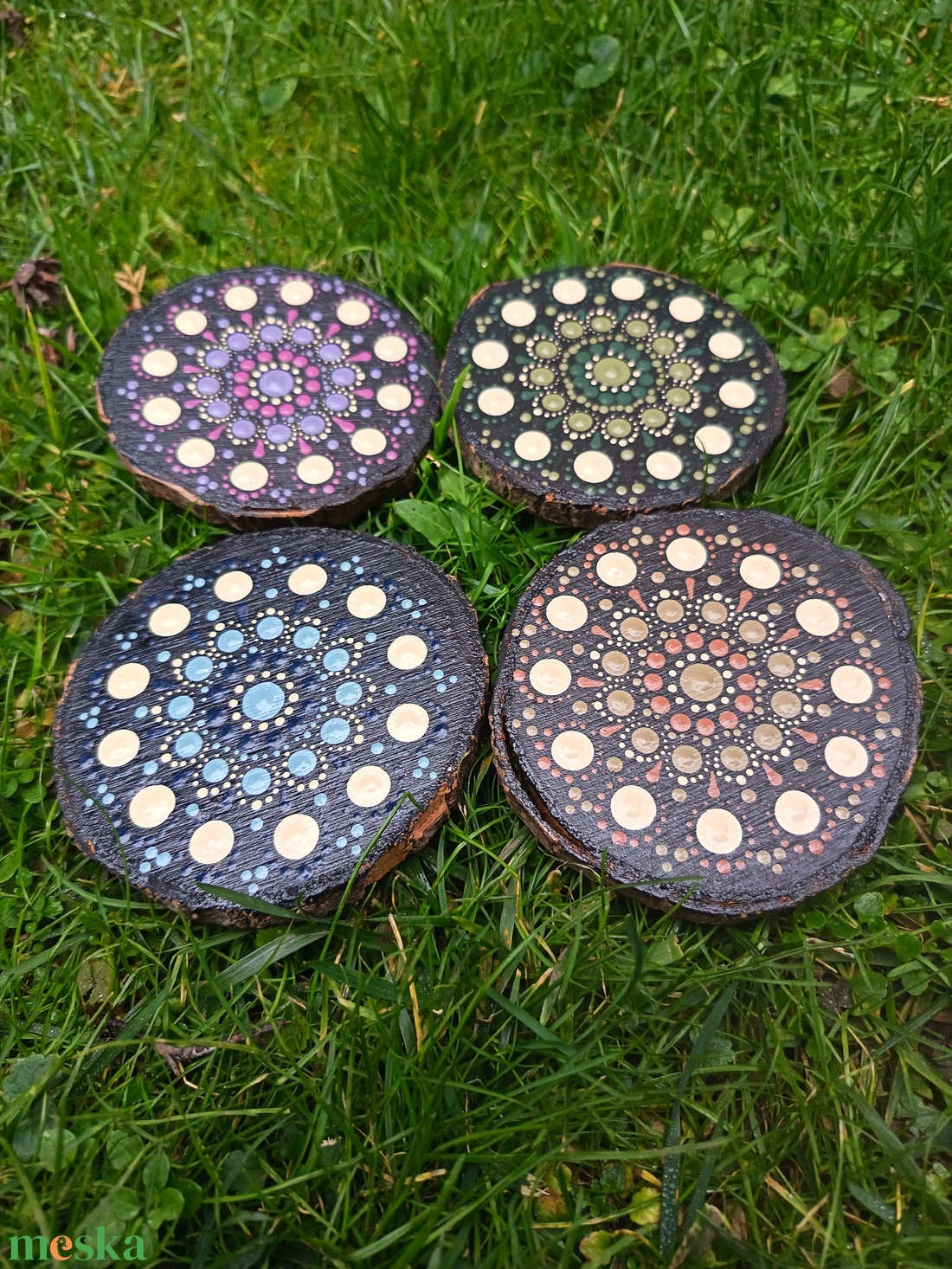 Pontozott poháralátét - otthon & életmód - konyhafelszerelés, tálalás - tálalás - tányér- és poháralátét - Meska.hu