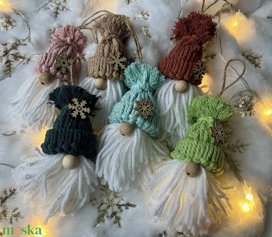 Karácsonyi manó - karácsony - karácsonyi lakásdekoráció - karácsonyfadíszek - Meska.hu