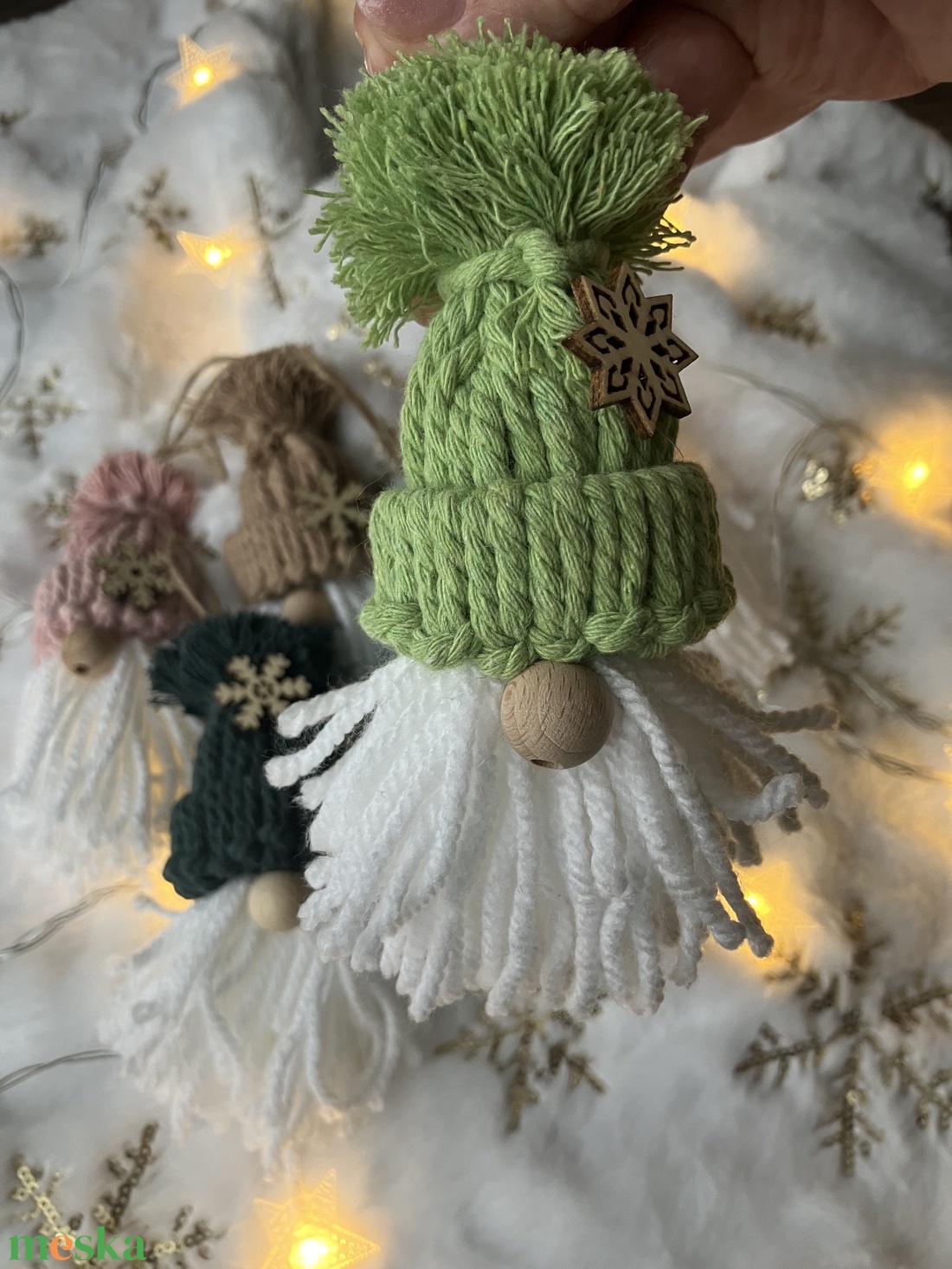 Karácsonyi manó - karácsony - karácsonyi lakásdekoráció - karácsonyfadíszek - Meska.hu
