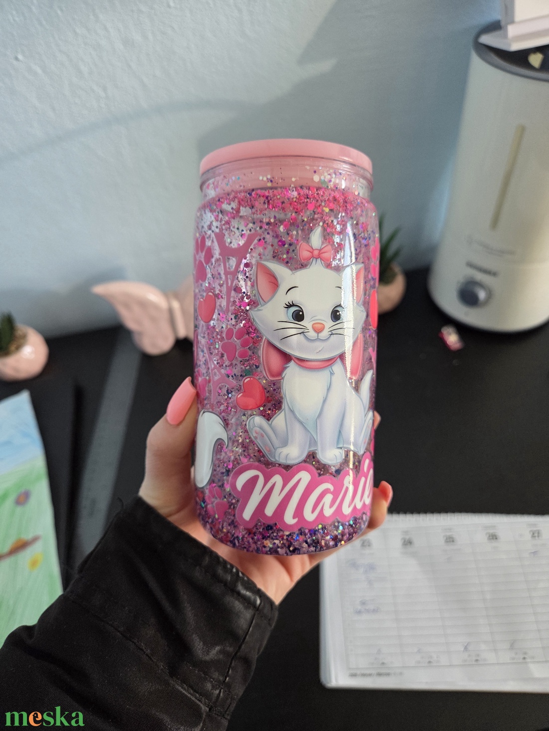 Csillámos pohár - otthon & életmód - konyhafelszerelés, tálalás - tálalás - pohár - Meska.hu