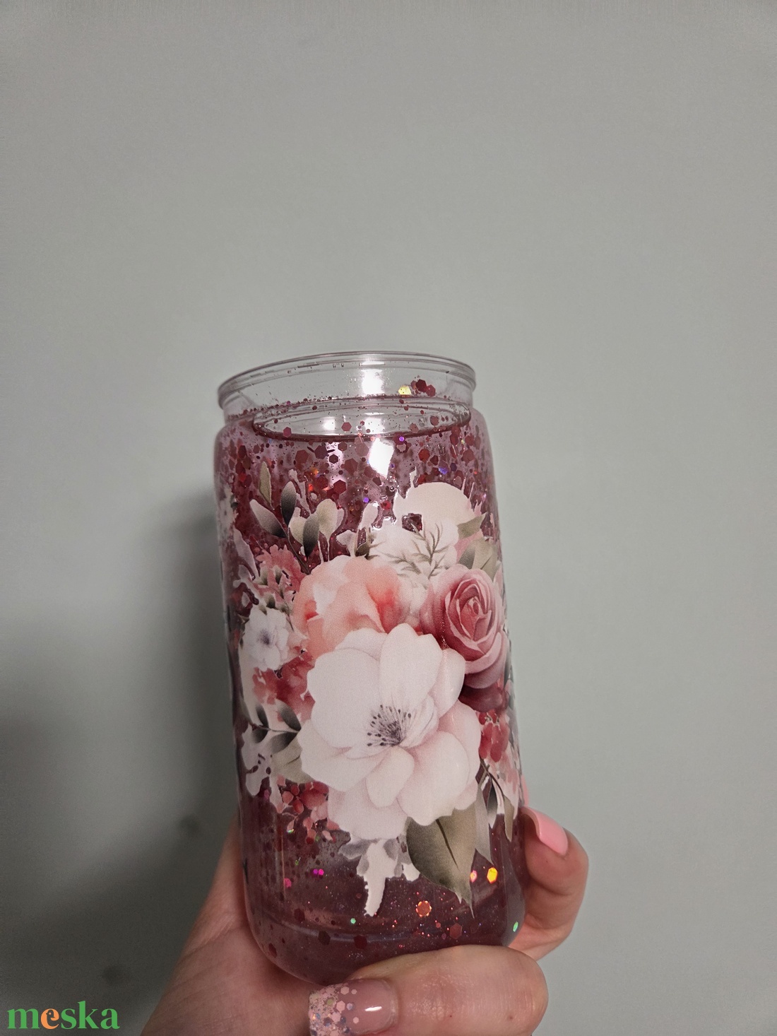 Csillámos pohár - otthon & életmód - konyhafelszerelés, tálalás - tálalás - pohár - Meska.hu