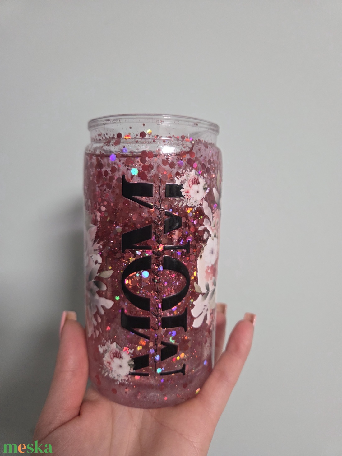 Csillámos pohár - otthon & életmód - konyhafelszerelés, tálalás - tálalás - pohár - Meska.hu