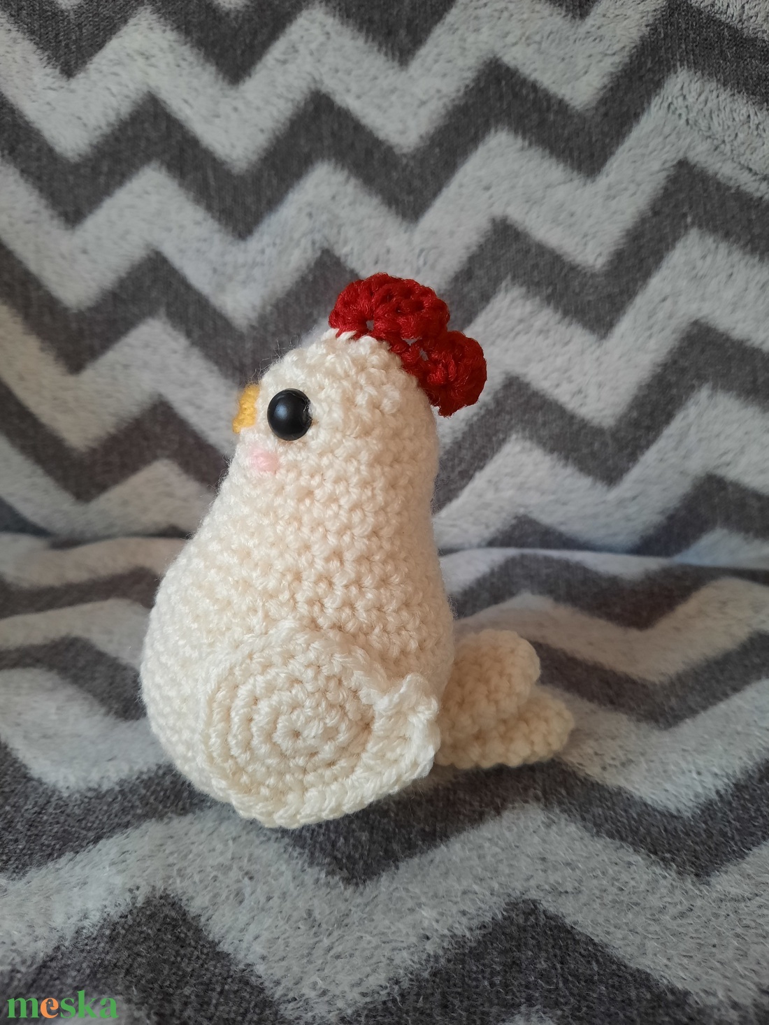 Horgolt tyúk - amigurumi tyúk - nem csak húsvétra - otthon & életmód - dekoráció - asztal és polc dekoráció - asztaldísz - Meska.hu